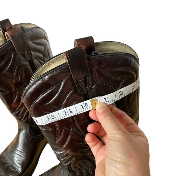 Cowboy Western Leather Boots Genuine Goodyear Welt, Canada, Women's 10.5 E - Picture 16 of 16
